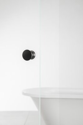 画像3: ユニオン　PRE-G303-01-W-　プレガノ　シャワーブースハンドル　ホテル客室用金物　サニタリー バス　1セット（内外） (3)