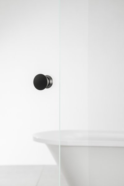 画像3: ユニオン　PRE-G303-01-W-　プレガノ　シャワーブースハンドル　ホテル客室用金物　サニタリー バス　1セット（内外） (3)