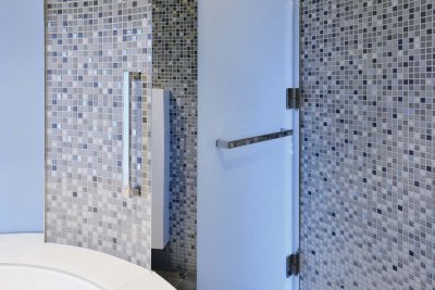 画像3: ユニオン　PRE-G500-01　プレガノ　シャワーブースハンドル　ホテル客室用金物　サニタリー バス　1セット（内外） (3)