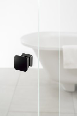 画像3: ユニオン　PRE-G503-01-W　プレガノ　シャワーブースハンドル　ホテル客室用金物　サニタリー バス　1セット（内外） (3)