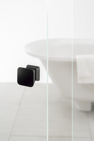 画像3: ユニオン　PRE-G503-01-W　プレガノ　シャワーブースハンドル　ホテル客室用金物　サニタリー バス　1セット（内外） (3)