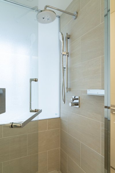 画像4: ユニオン　PRE-G700-001-　プレガノ　シャワーブースハンドル　ホテル客室用金物　サニタリー バス　1セット（内外） (4)