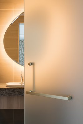 画像2: ユニオン　PRE-G700-502　プレガノ　シャワーブースハンドル　ホテル客室用金物　サニタリー バス　1セット（内外） (2)