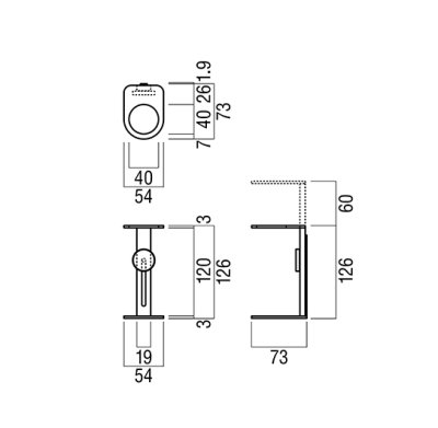 画像2: ユニオン　PRE-S121-01　プレガノ　ソープディスペンサーホルダー　ホテル客室用金物　サニタリー バス　 (2)