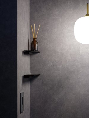 画像2: ユニオン　PRE-S520-02　プレガノ　ソープシェルフ　ホテル客室用金物　サニタリー バス　 (2)