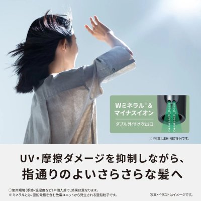 画像9: パナソニック ヘアードライヤー イオニティ EH-NE7N  大風量 速乾 ミネラルマイナスイオン (9)
