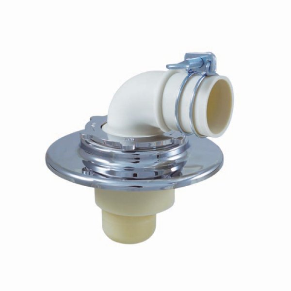 画像1: MB44AWM ミヤコ コンパクト型洗濯機排水トラップ 低床型 VP・VU50兼用 (1)