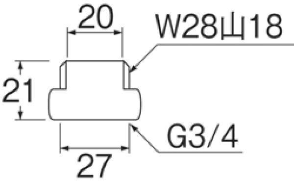画像3: PT243S【SANEI株式会社】　偏心管アダプター (3)