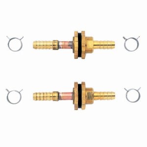 画像1: UB-15S 　ミヤコ　ホース用ユニットバス貫通継手　15A用   (1)