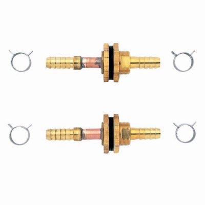 画像1: UB-15S 　ミヤコ　ホース用ユニットバス貫通継手　15A用   (1)
