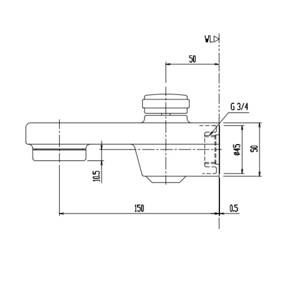 画像2: BF-21A-19　消音式吐水口  旧BF-1AF-19【LIXIL  INAX 】 (2)