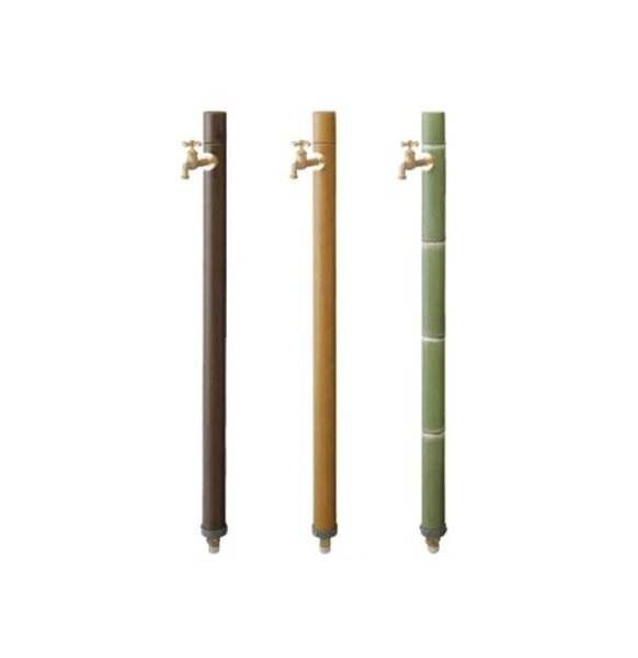 画像1: 47509400　タカショー エバーアートウッド 不凍水栓柱 孟宗若竹 (1)