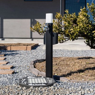 画像3: GP22BB　PRIZMII　水生活製作所　水電柱（ブラック・100V）電気が使える水栓柱 (3)
