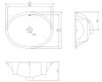 画像3: L-8293 BW1 ピュアホワイト 洗面器 洗面ボウル NITTO CERA 旧L-2293V INAX LIXIL 手洗い器 (3)