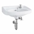 画像1: L161 BW1 ホワイト 500x400 5.0L ジャニス工業 小形洗面器 手洗器 陶器製 (1)