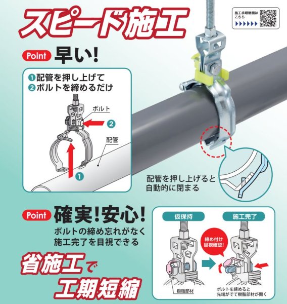 画像2: 因幡電工 吊りバンド ホールドワン SST | 天井配管の省施工・省力化に貢献 (2)