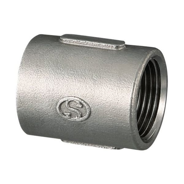 画像1: SFS3　オンダ製作所　ステンレス　ソケット　304系　リブ付き（テーパねじ） (1)