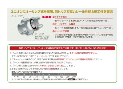 画像4: SFU2　オンダ製作所　ステンレス　ユニオン　304系　給水給湯配管に (4)