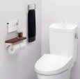 画像4: CF-AA64KU LL LIXIL 木製棚付2連紙巻器 クリエラスク CF-A63KU後継品 トイレットペーパーホルダー おしゃれ (4)