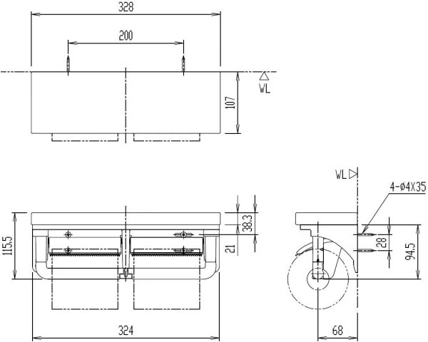 画像3: CF-AA64KU LL LIXIL 木製棚付2連紙巻器 クリエラスク CF-A63KU後継品 トイレットペーパーホルダー おしゃれ (3)
