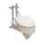 画像1: 【TOTO】CS501F    和風改造用便器・スワレット(フラッシュバルブ用) (1)