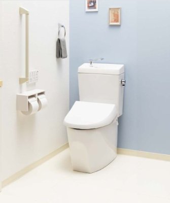 画像2: 【温水便座付き】ジャニス SC8250-RGB キュアーズコア  リフォーム用　排水芯　305-435mm (2)