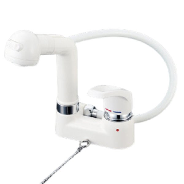 画像1: パナソニック CQ715BX2K シングルレバーシャワー混合栓（一般地用）ゴム栓付 純正同等品 洗面台 水栓 取替部材 Panasonic (1)