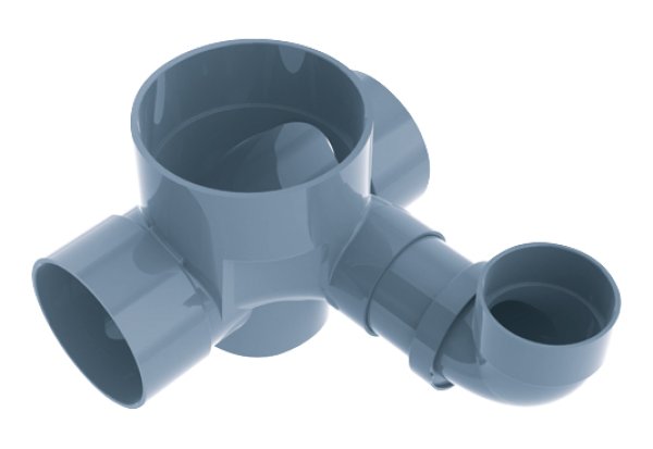 画像1: SD-V90Y  V90度合流 回転エルボ付  小口径マス【アロン化成】　　 (1)