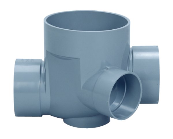 画像1: 小口径マス　SD 45YS　100-(75)-150 左・右 (3cm段差付)【アロン化成】 (1)