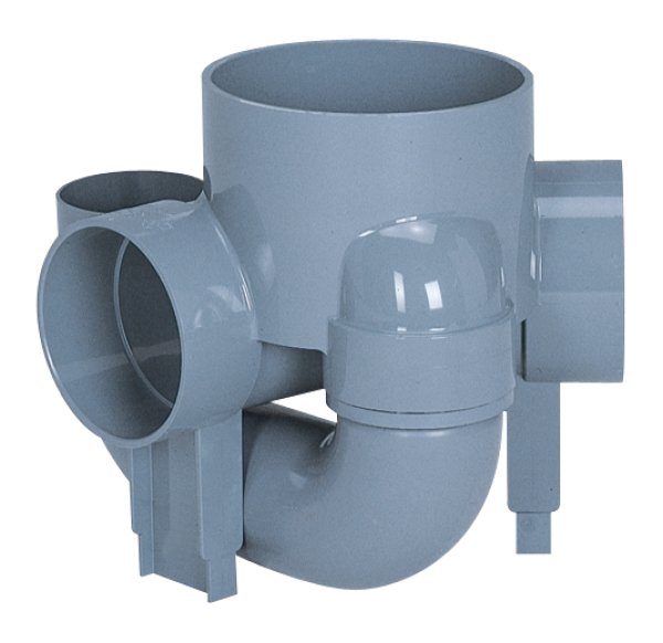 画像1: 小口径マス　45度曲外側トラップSD OUT45L　100X75P-150 【アロン化成】 (1)