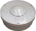 画像1: アロン ICO-HV 200 小口径マス ワンタッチ開閉密閉式通気口付ふた グレー/ライト (1)