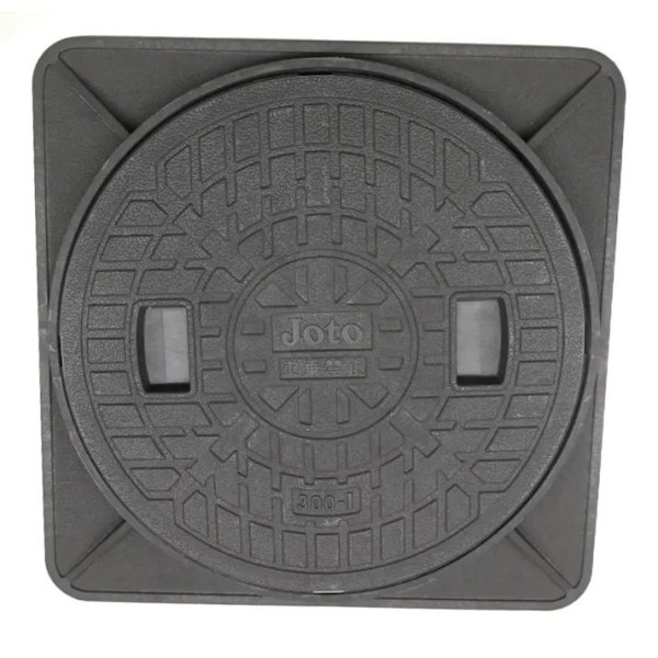 画像1: JM-200A   JOTO 城東リプロン　角枠付マンホール黒　　1枚 (1)