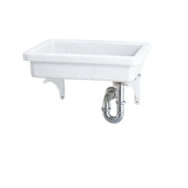 画像1: LIXIL INAX  S-5#BW1ホワイト  バック無小形流し (1)