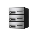 画像1: ナスタ 集合郵便受箱 KS-MB6002PY-3L-S 3戸用 静音大型ダイヤル錠 ステンレスヘアーライン (1)
