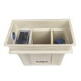 画像1: P-L140H プレパイ工業 FRP製 側溝流入床置型グリーストラップ140L 蓋付 (1)