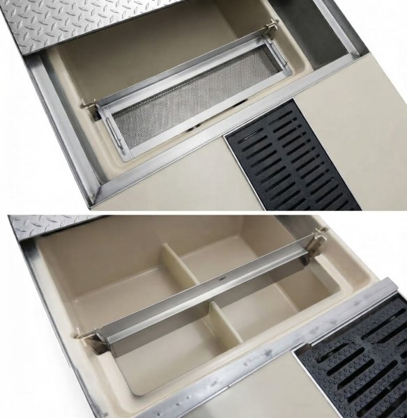 画像3: 【特注品】グリーストラップ用 FRP製仕切板 D710×W150mm 打合せ図面対応 | プレパイ工業  (3)