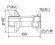 画像2: OS-534M-S　送り座付ソケット (呼び径 ねじPJ1/2×Rp1/2)　  【オンダ製作所】 (2)