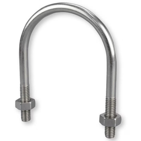 画像1: N-070448  ステンUボルト (U字ボルト) 100 日栄インテック (1)