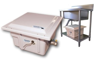 画像2: 【ホーコス】GF3-N30 II    床置型グリーストラップFRP製『パイプ流入式』　床置き型　　FRP蓋付 (2)