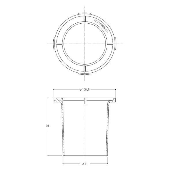 画像2: AFKA012【TOTO】封水筒（EKC047－） (2)
