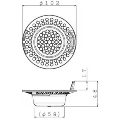 画像2: CJ18-PT4002【ハウステック】楽すてヘアキャッチャー(径102) (2)