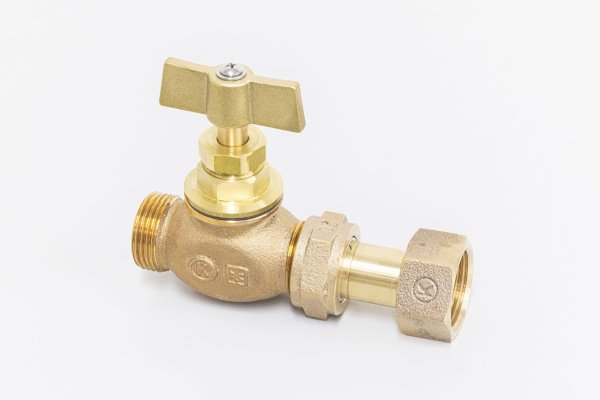 画像1: 伸縮止水栓（コマ式） KS-206-25 光明製作所　蝶ハンドル (1)