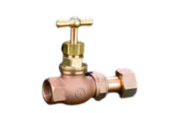 画像1: 内ねじ伸縮止水栓（コマ式） KS-403-25×13 光明製作所　一文字ハンドル (1)