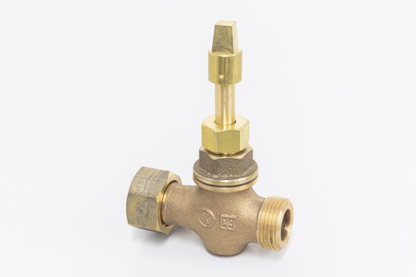 画像1: 直結止水栓（コマ式） KS-502-25 光明製作所　ボーシ（キャップ）ハンドル (1)