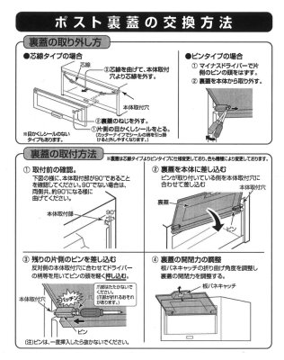 画像3: CT651101L  ポスト 取出口蓋セット(1Bタイプ) 【PANASONIC】 (3)