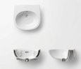 画像1: ホクサン　 楕円洗面器+排水金具　GYB361000036+GYB567000089 (1)