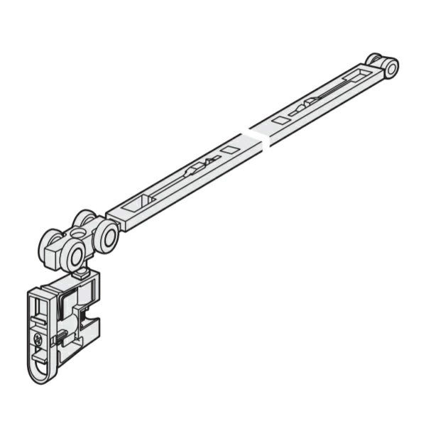 画像1: MJB862N031　パナソニック ソフトクローズ付ランナー（両側）  | N色 旧MJB860/861後継品 上吊り引戸 (1)