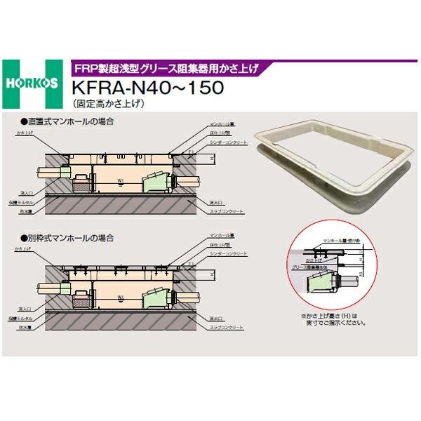 画像2: 【ホーコス】かさ上げ　KFRA-N40 (2)