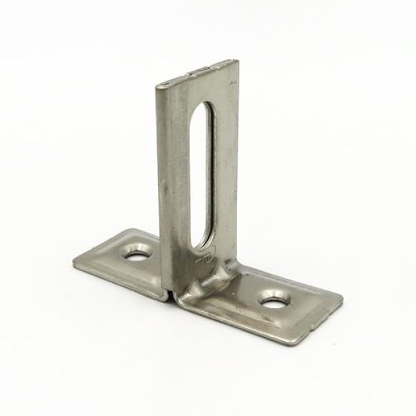 画像1: ステンT足(長穴) (T型バンド) 　　N-010433 日栄インテック (1)