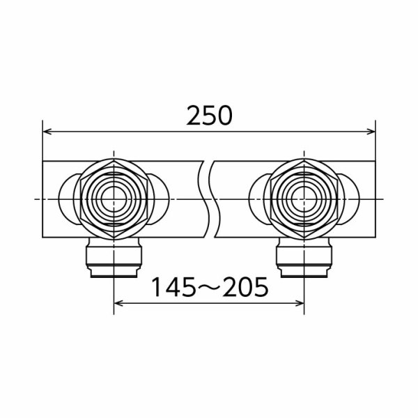 画像2: WL11-1313C-S-2P【オンダ製作所】ダブルロックジョイント WL11型 UB貫通継手  (2)